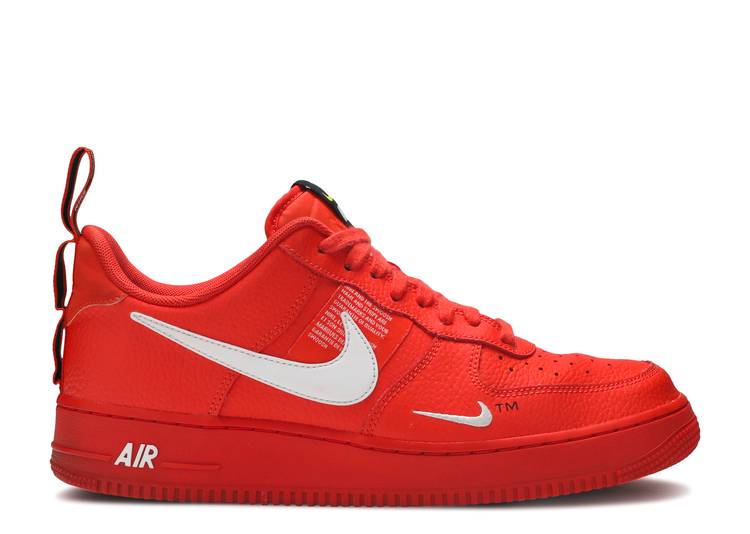 air force 1 overbranding red